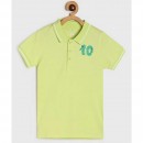 Miniklub Polo Tee - Green, 5-6yr